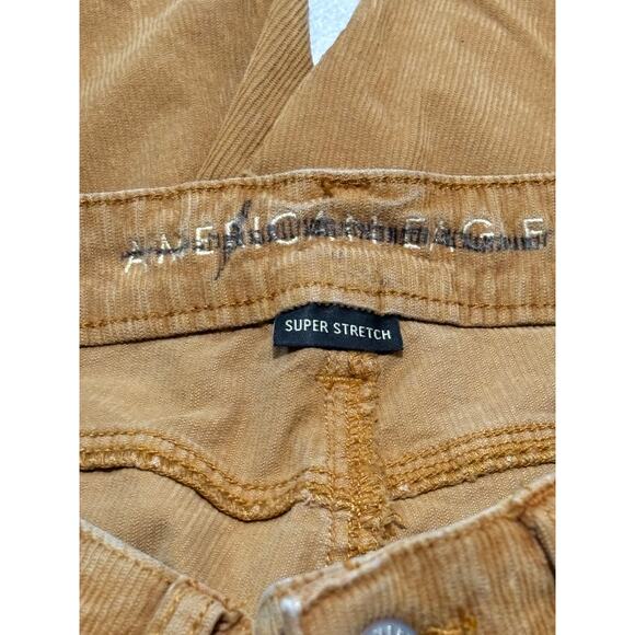 American Eagle Super Stretch Jeans 6 Regular Tan Denim Straight Leg Streetwear - Picture 7 of 7